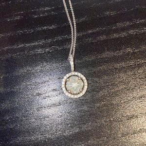 White gold diamond necklace. brand new.